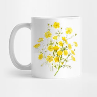 yellow buttercup bouquet Mug